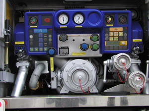Bedienfeld im Pumpenraum
