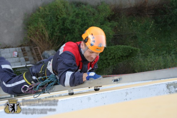 Vorstieg mit der Hakenleiter