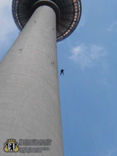 Retten aus großer Höhe – hier ca. 200m