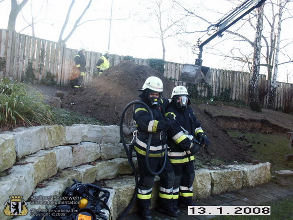 Trupp der Feuerwehr in Bereitschaft