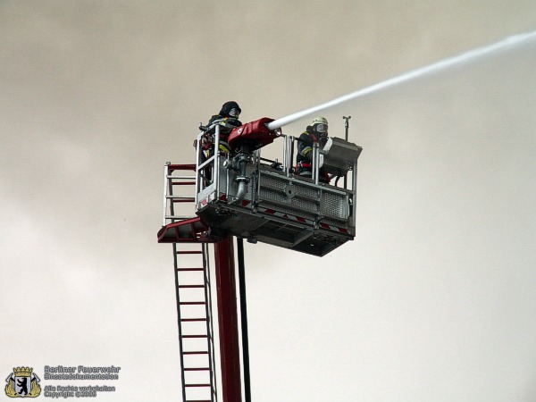 Teleskopmast im Einsatz