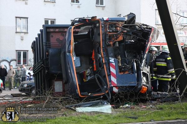 Umgekippter LKW