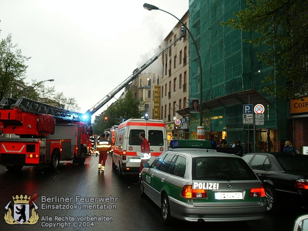 Drehleiter im Einsatz