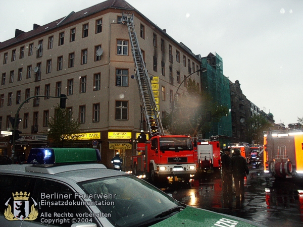 Drehleiter im Einsatz