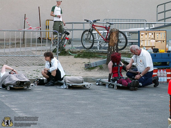 Am Verletztenablageplatz