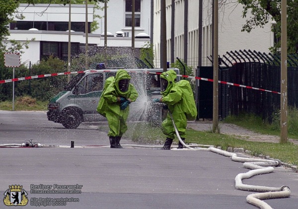 Abspülen nach dem Einsatz