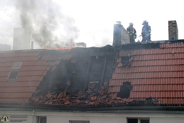 Brandschaden am Dach