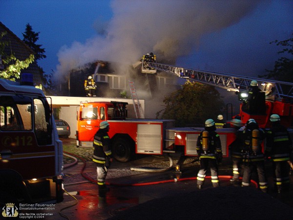 Löschangriff über Drehleiter