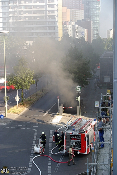 Rauch aus dem S-Bahntunnel