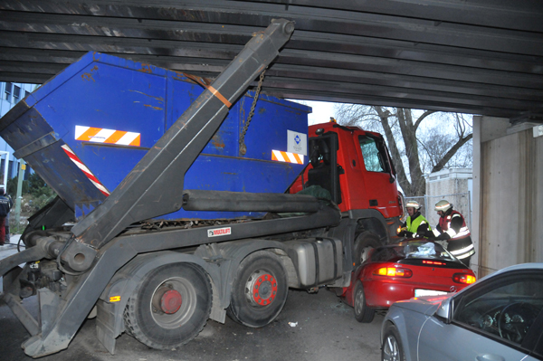 Verunfallter LKW