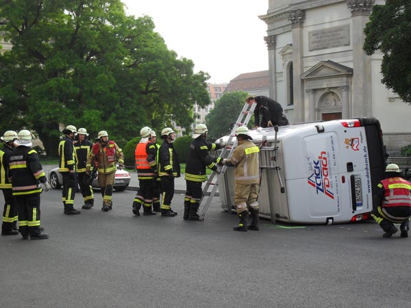 Draufsicht auf die Einsatzstelle