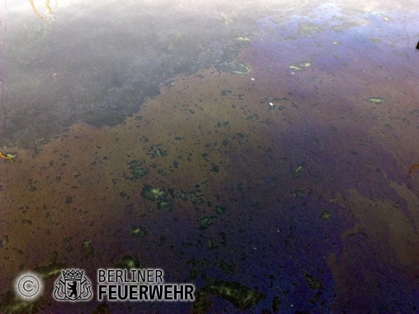 Öl im Kladower Hafen