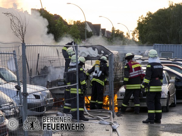 A-Trupp im Löschangriff