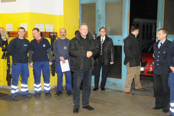 Innensenator zu Gast auf der Wache Tempelhof