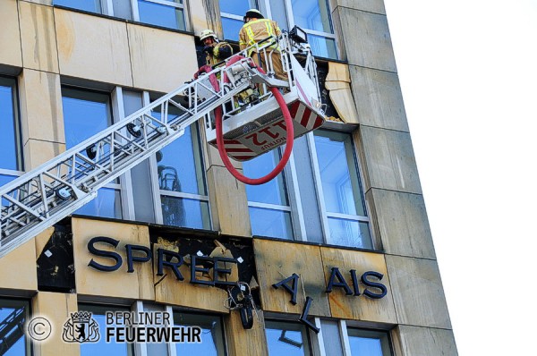 Brandschaden an der Fassade