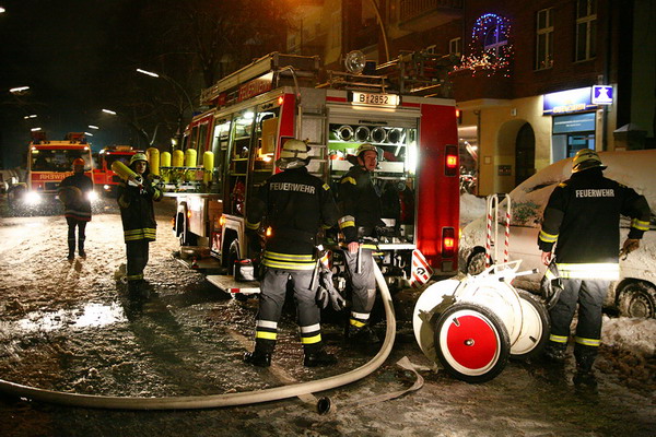 Einsatzkräfte an der Einsatzstelle