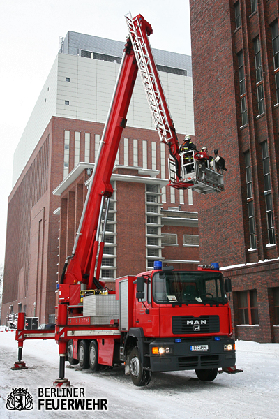 Teleskopmast im Einsatz