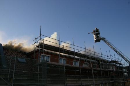 Brennender Dachstuhl