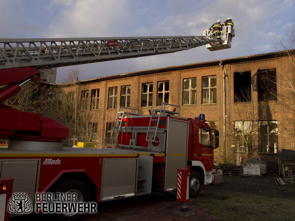 Drehleiter im Einsatz