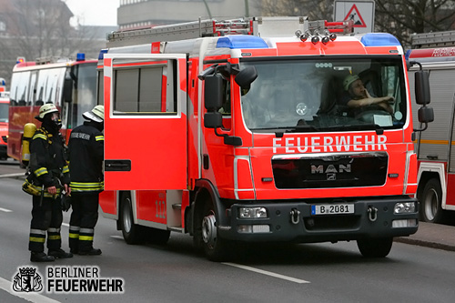 Einsatzkräfte an der Einsatzstelle