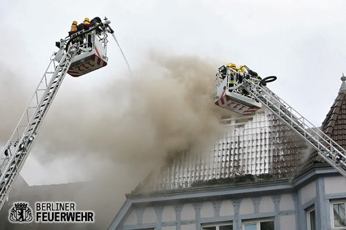 Drehleiter im Einsatz