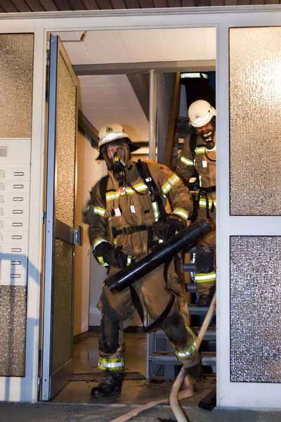 Einsatzkräfte an der Einsatzstelle