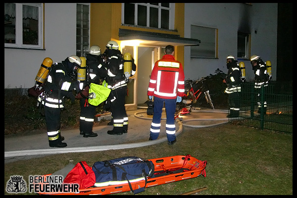 Einsatzkräfte an der Einsatzstelle