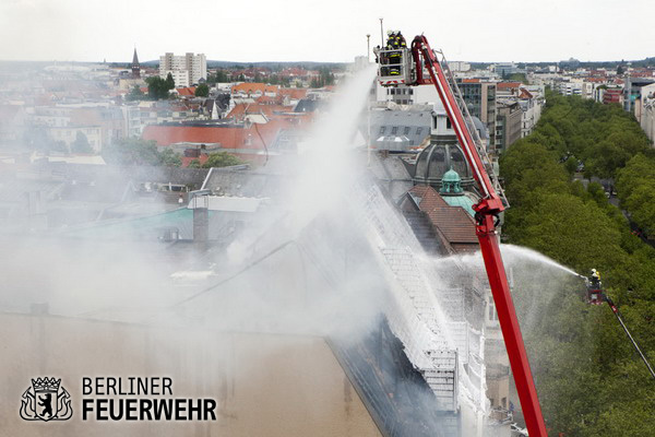 Teleskopmast im Einsatz