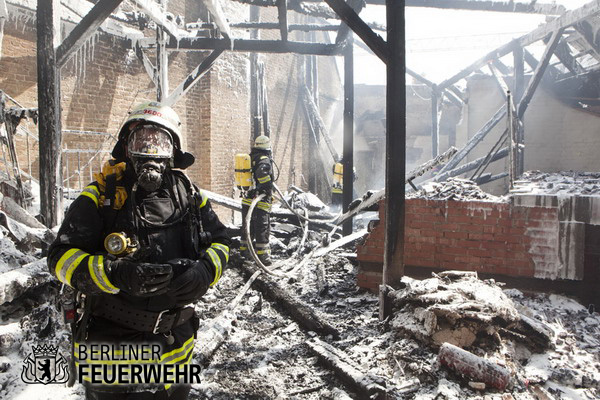 Einsatzkräfte in der Einsatzstelle