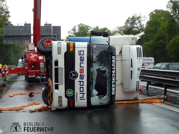 Umgestürzter LKW
