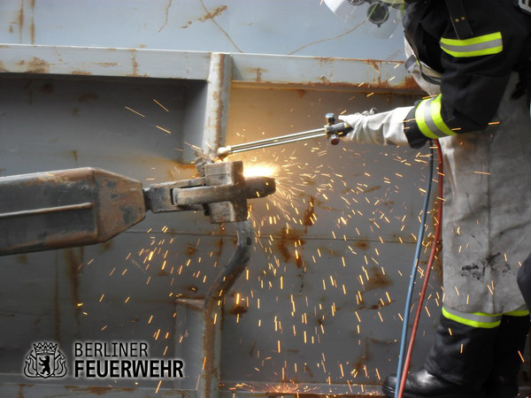 Einsatzkräfte an der Einsatzstelle