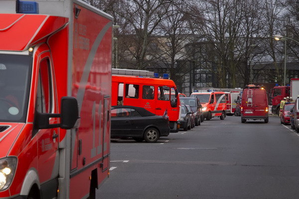 Fahrzeuge an der Einsatzstelle