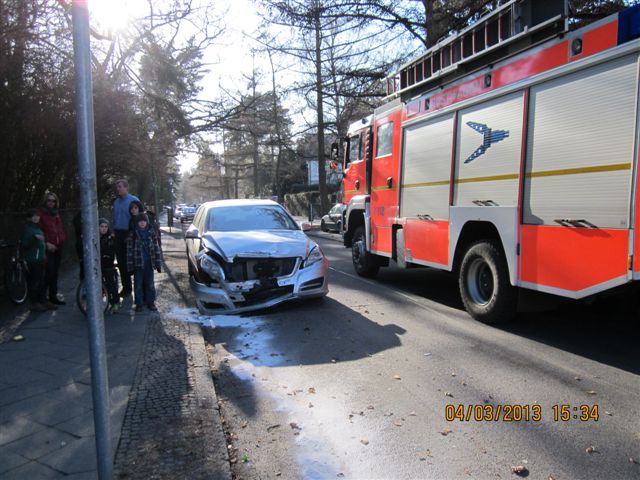 RW-3 an der Unfallstelle