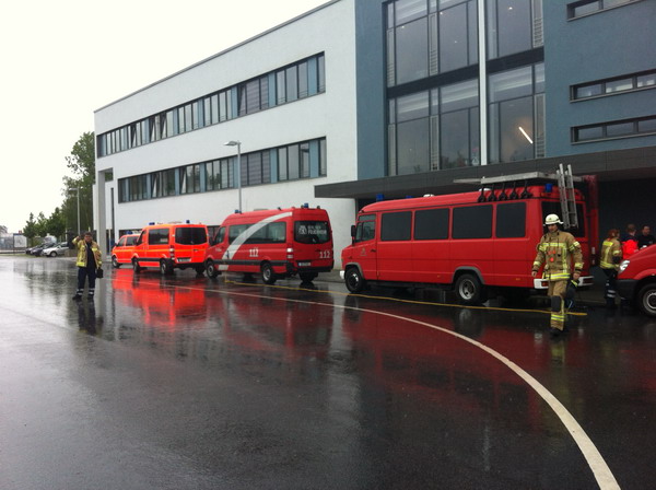 Sammelpunkt an der Fw-Schule Sachsen