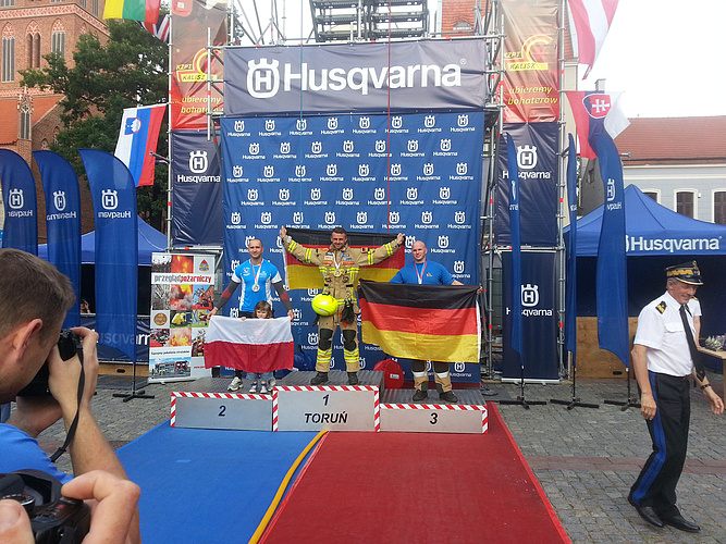 Siegerehrung M40 European Firefighter Combat Challenge