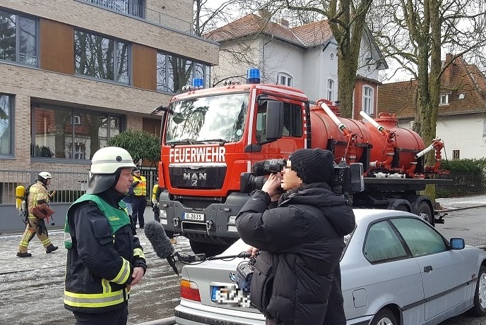 Pressearbeit vor Ort