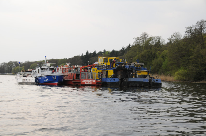 Rettungskräfte an der Einsatzstelle