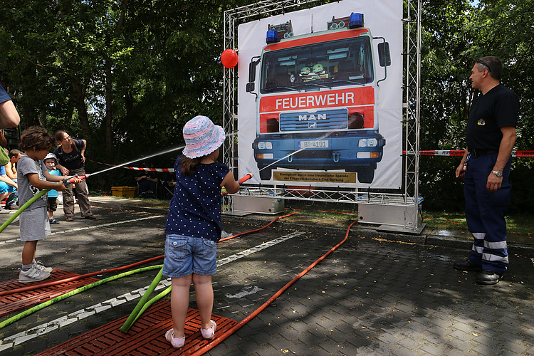 Wettkampf an der Spritzwand