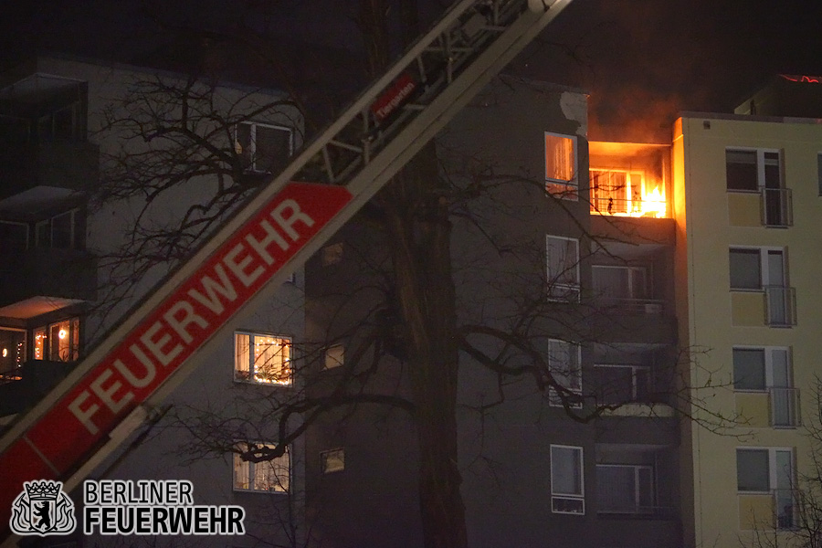 Balkonbrand in Moabit