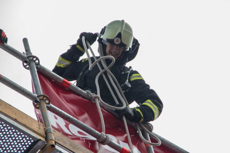 Wettkämpfer auf der Strecke