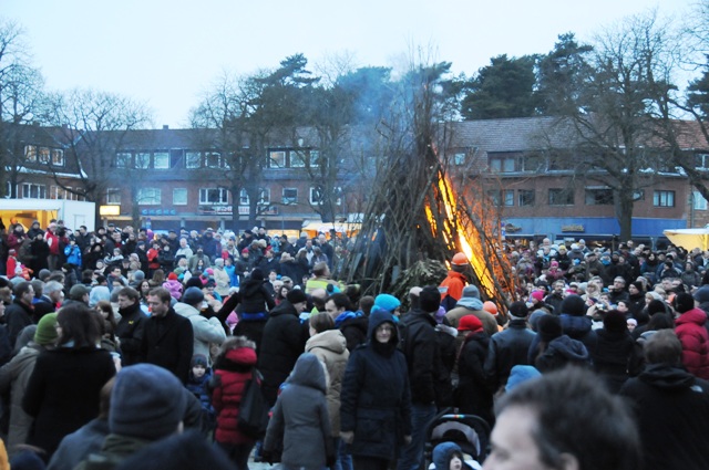 Osterfeuer in Frohnau