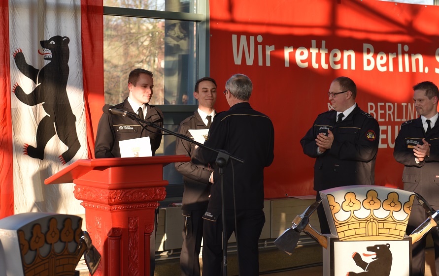 Neueinstellungen in die Freiwillige Feuerwehr Charlottenburg-Nord