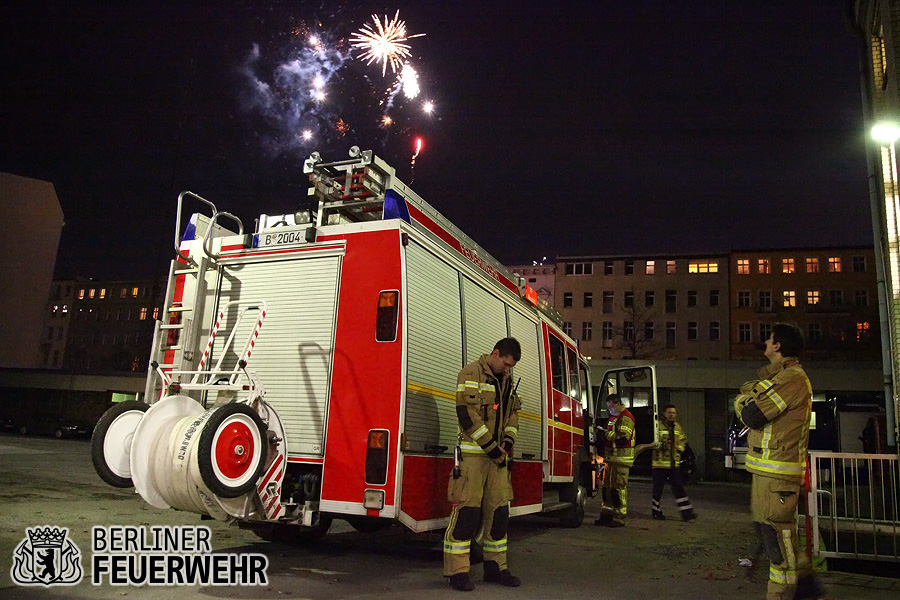 Prost Neujahr auf der FW Moabit