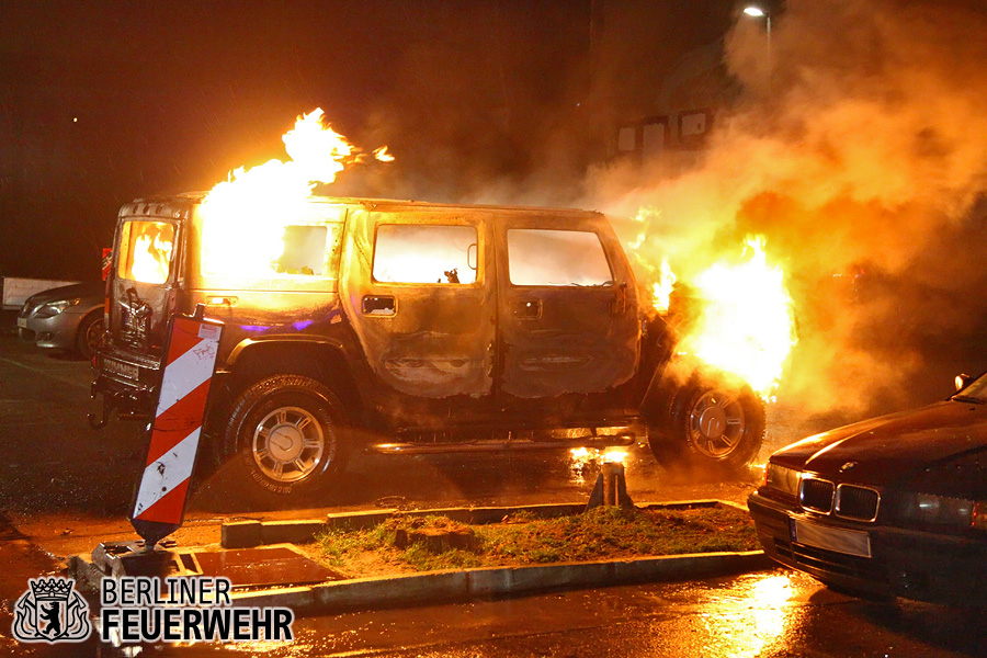 PKW im Vollbrand