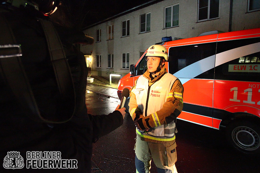 Pressearbeit an der Einsatzstelle