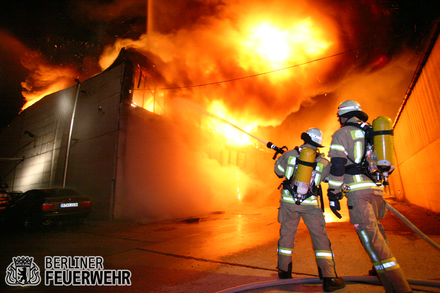 A-Trupp im Löschangriff