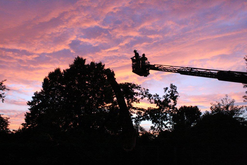 Einsatzdauer bis in den Abend