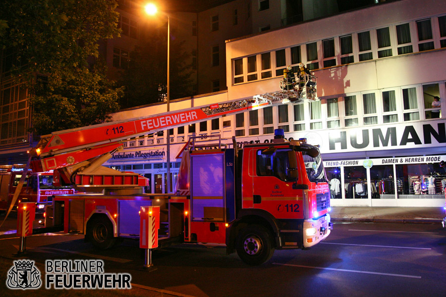 Drehleiter im Einsatz