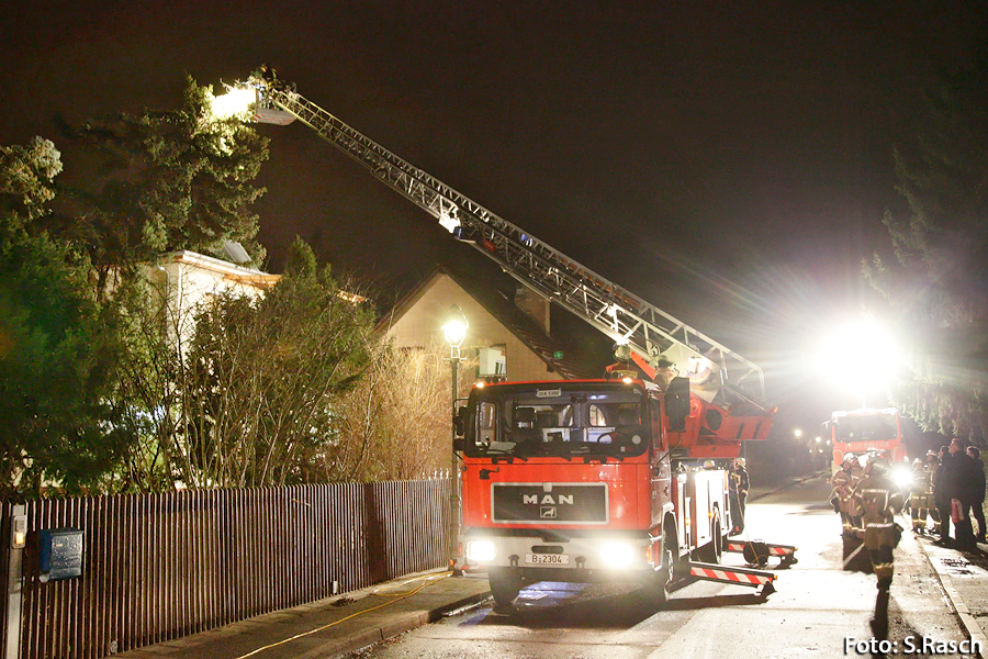 Drehleiter im Einsatz