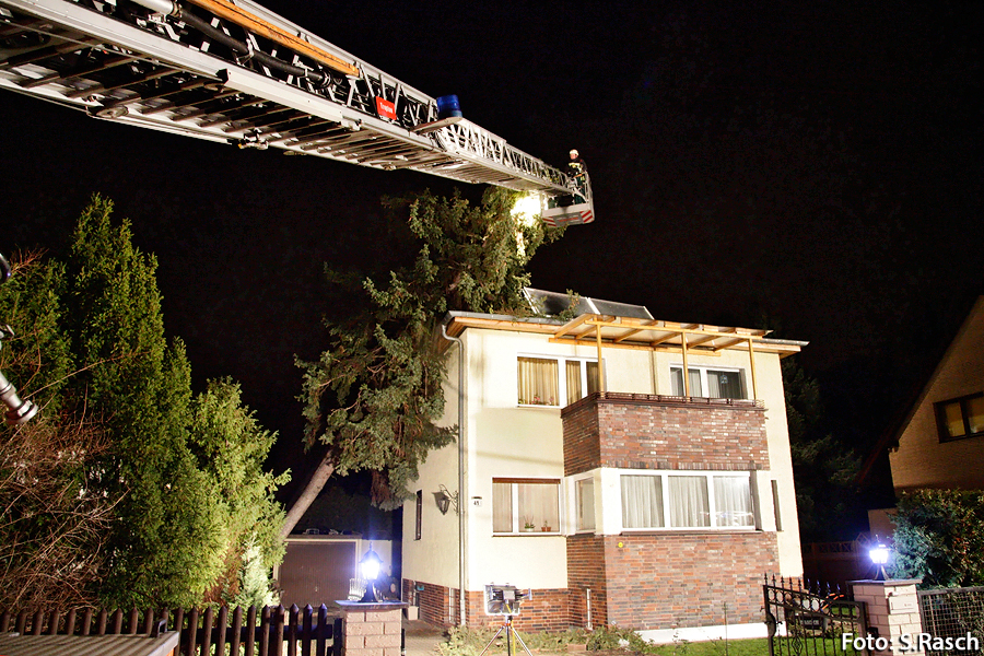 Drehleiter im Einsatz